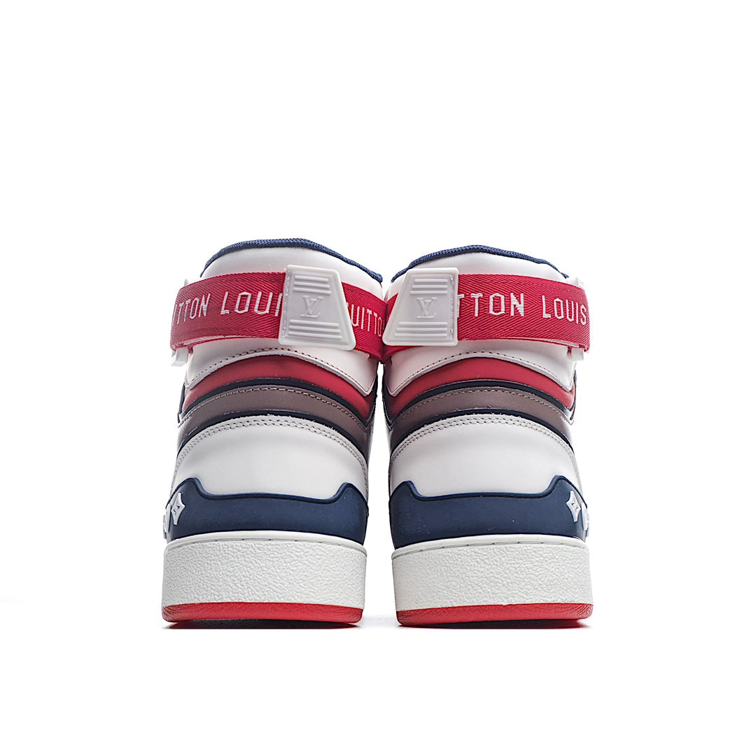 Louis Vuitton Ankle-Strap High-Top Sneakers
