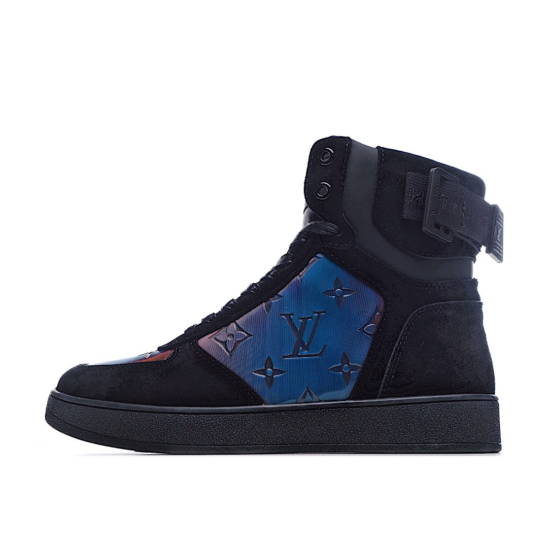 Louis Vuitton Monogram Strap High-Top Sneakers