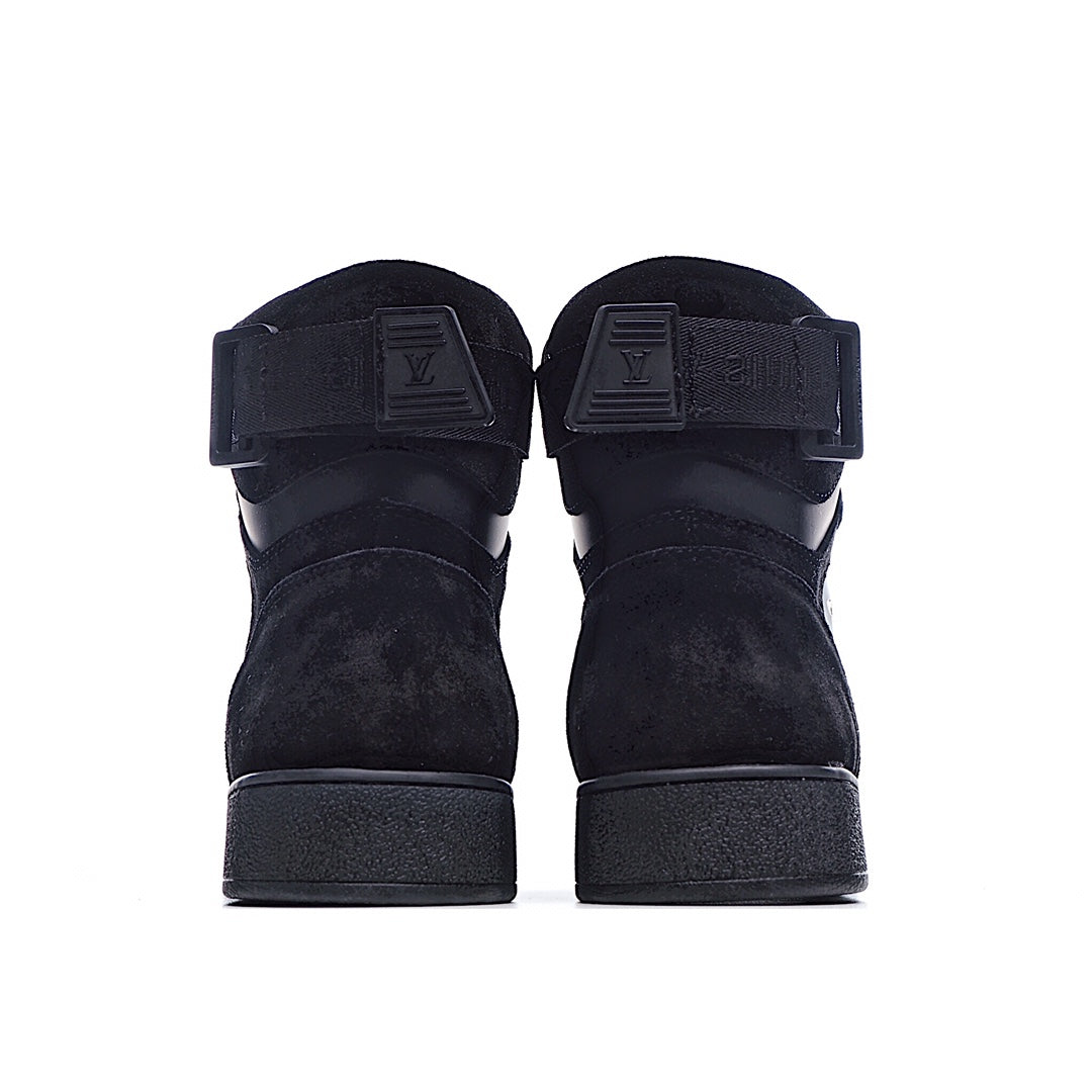 Louis Vuitton Monogram Strap High-Top Sneakers