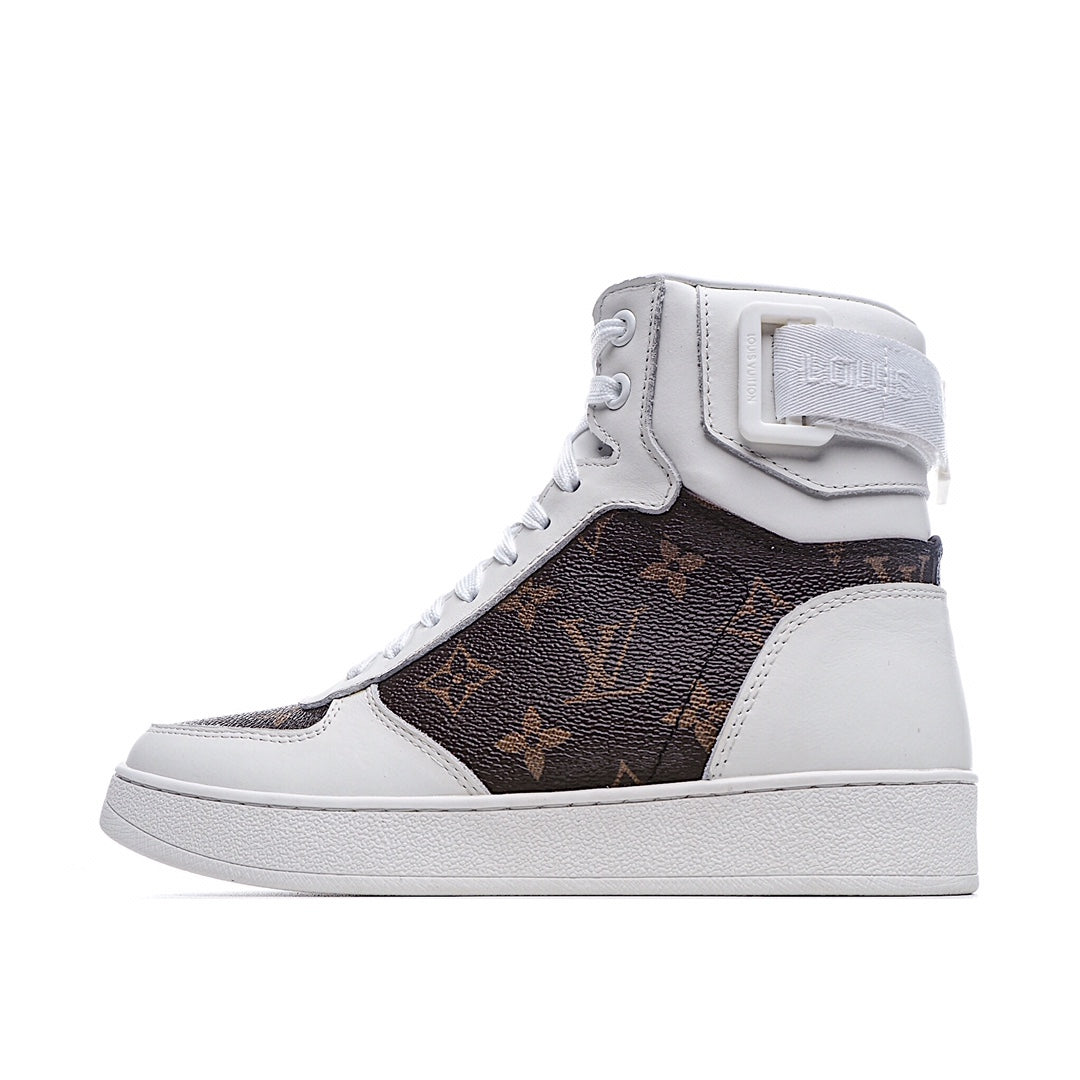 Louis Vuitton Monogram Strap High-Top Sneakers