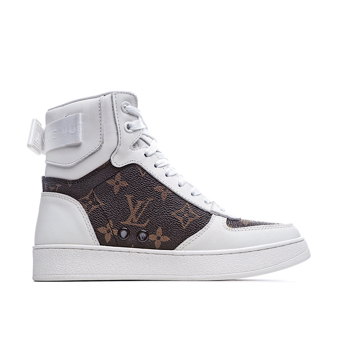 Louis Vuitton Monogram Strap High-Top Sneakers