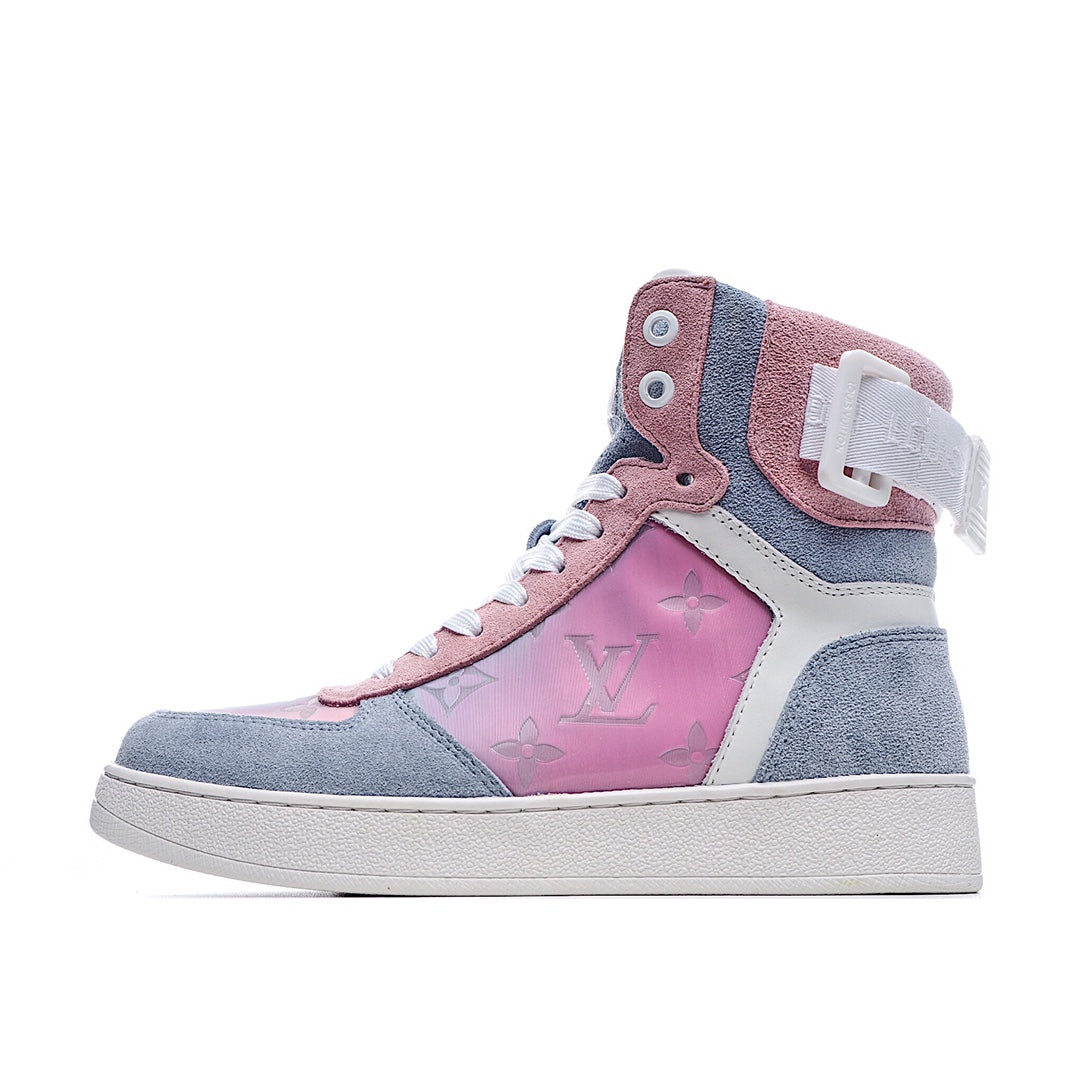 Louis Vuitton Monogram Strap High-Top Sneakers