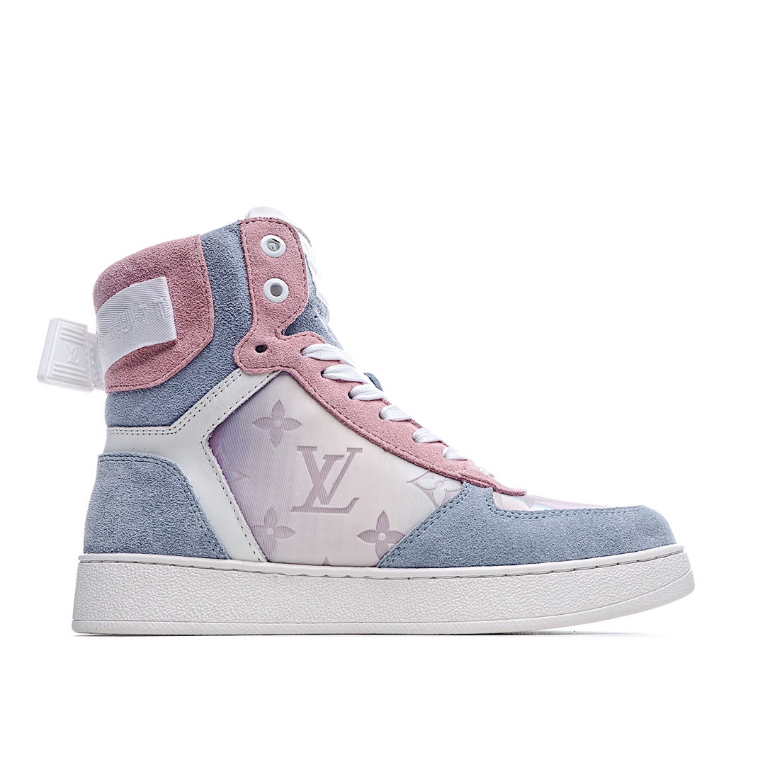 Louis Vuitton Monogram Strap High-Top Sneakers