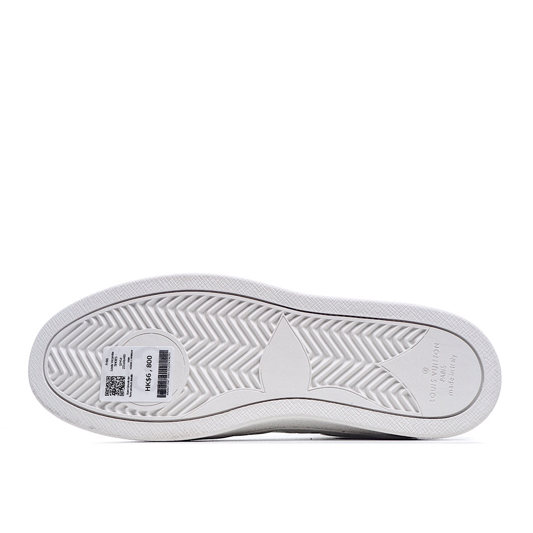 Louis Vuitton Embossed Monogram Strap High-Top Sneakers