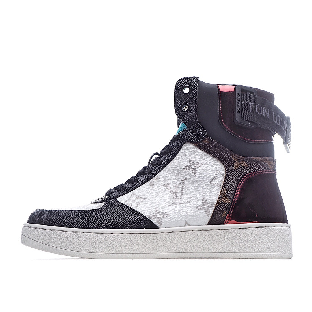 Louis Vuitton Monogram Strap High-Top Sneakers