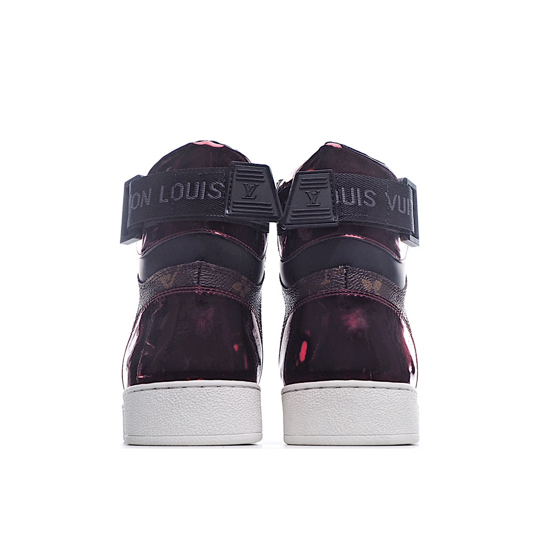 Louis Vuitton Monogram Strap High-Top Sneakers