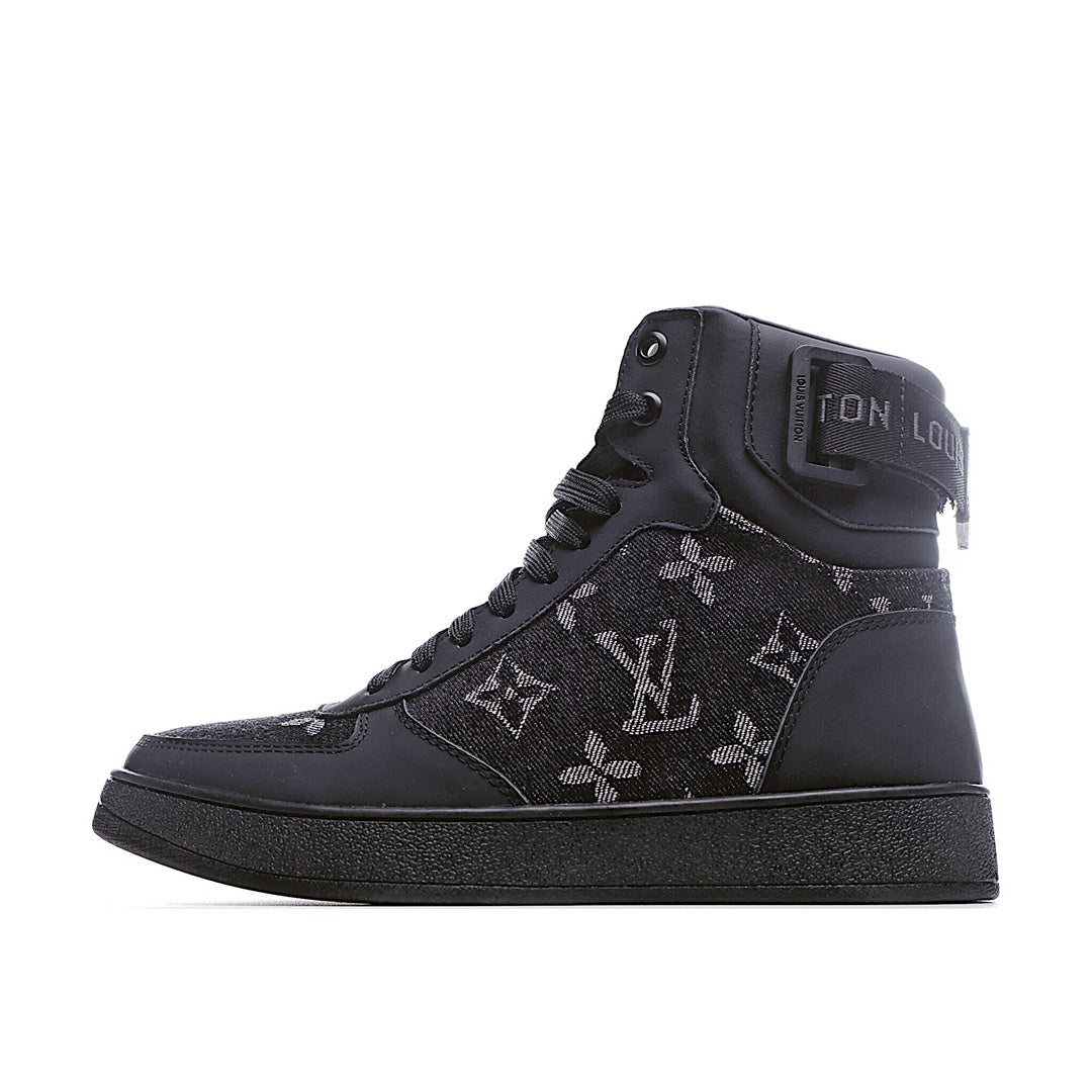 Louis Vuitton Monogram Strap High-Top Sneakers