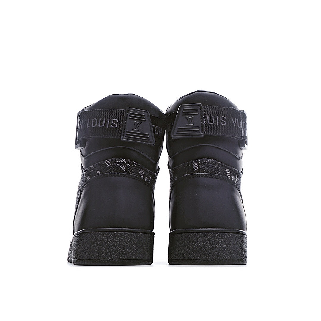 Louis Vuitton Monogram Strap High-Top Sneakers