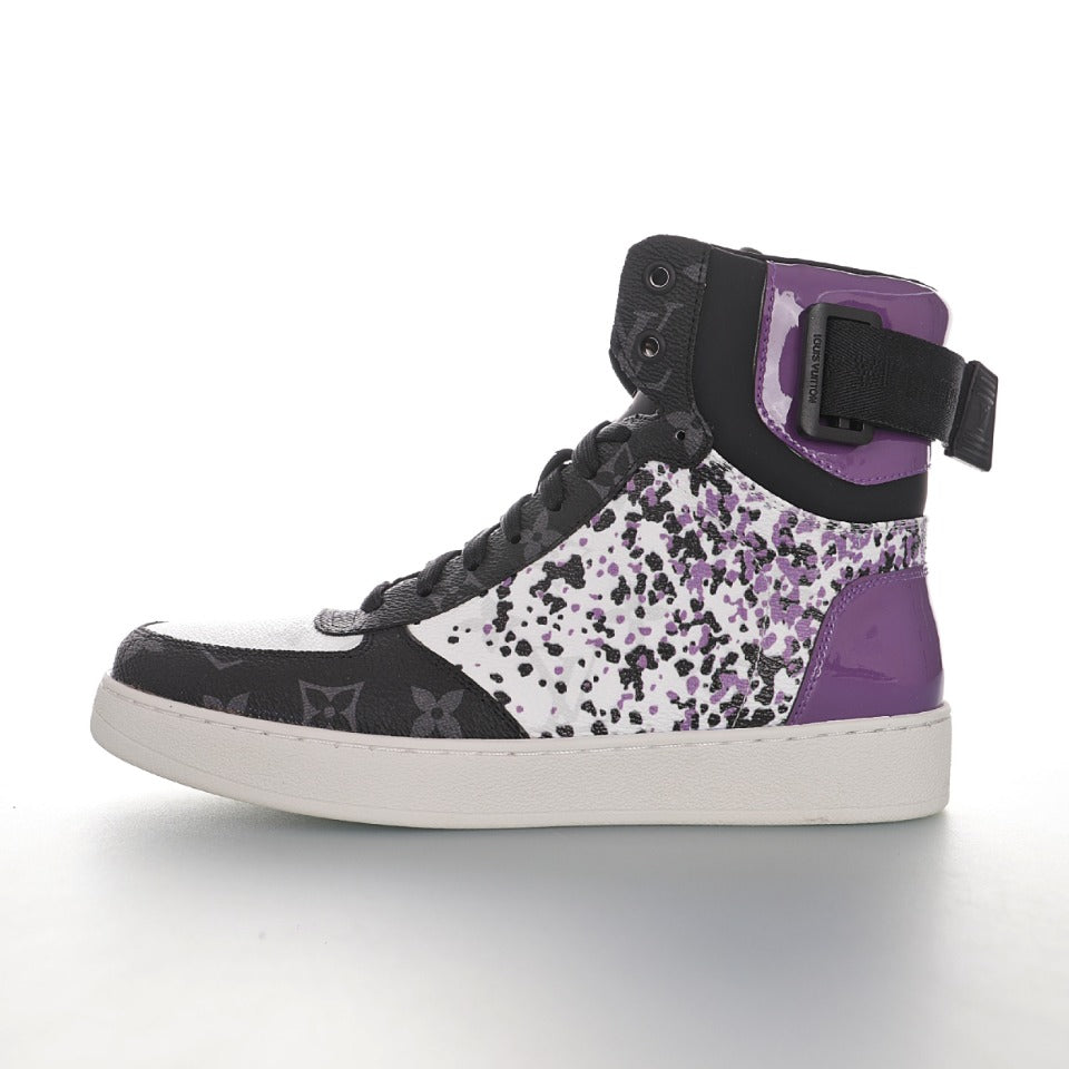 Louis Vuitton Printed Strap High-Top Sneakers