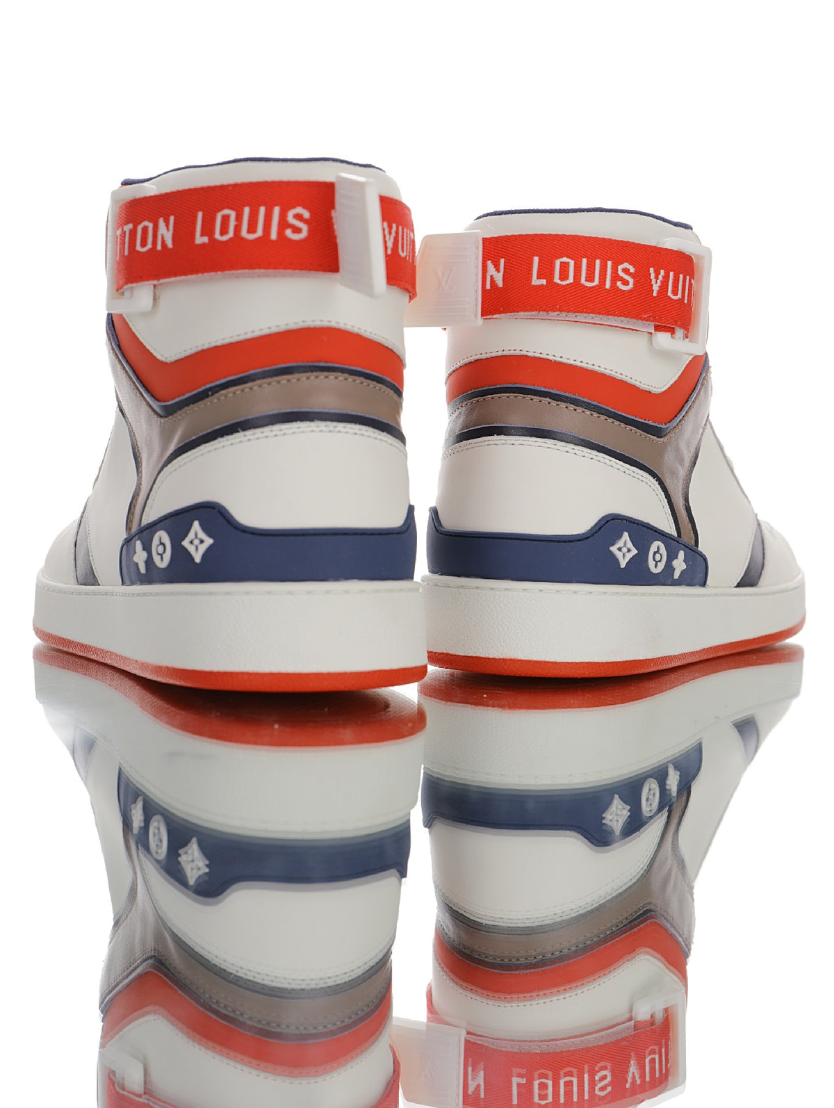 Louis Vuitton Color-Block High-Top Sneakers