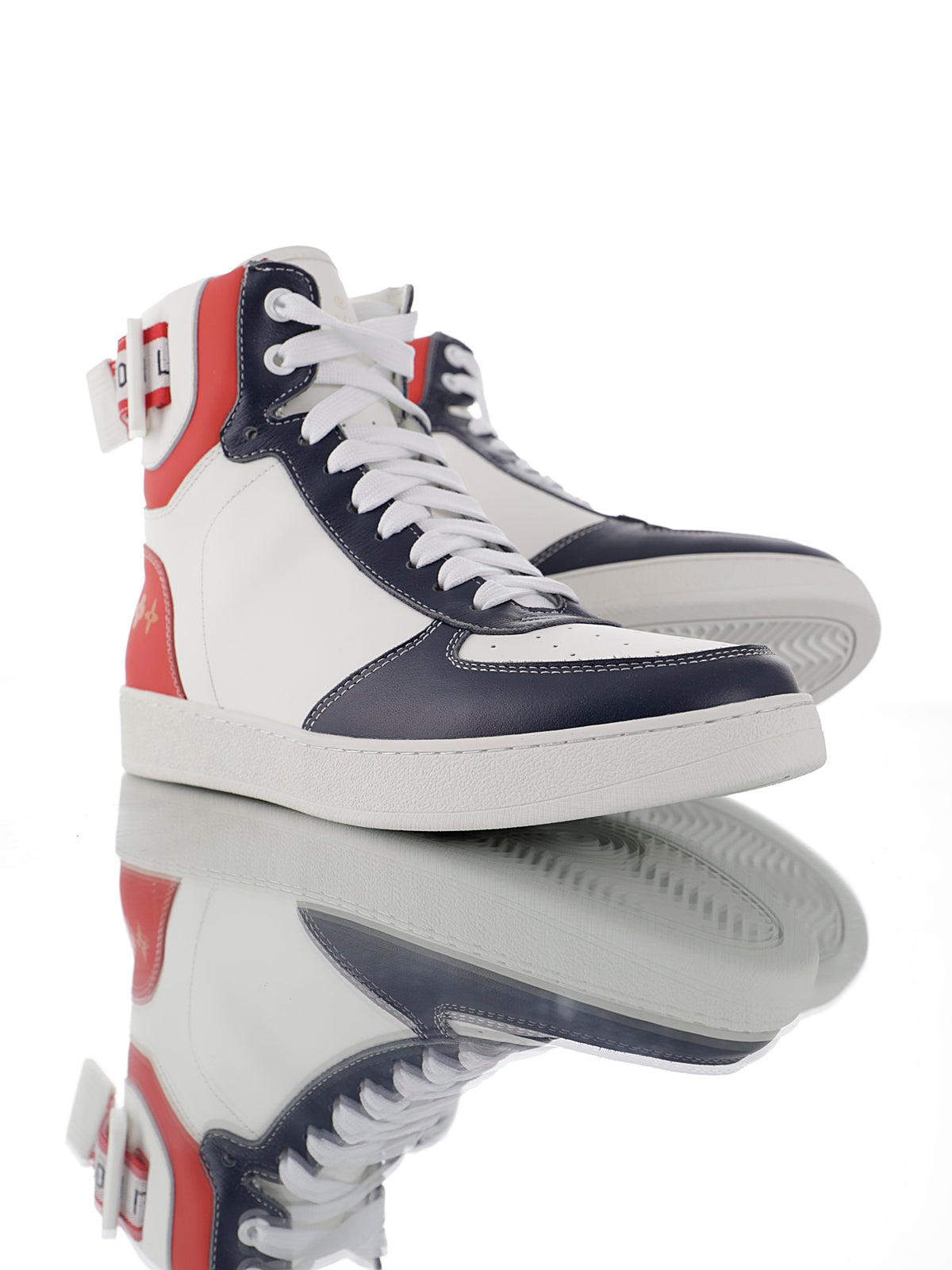 Louis Vuitton Color-Block High-Top Sneakers