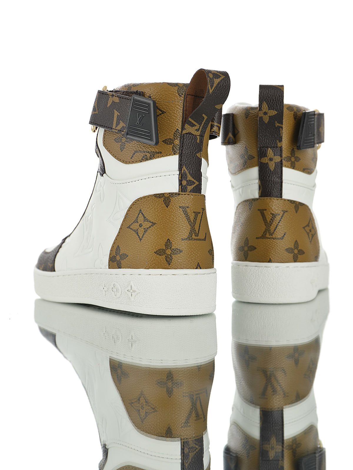 Louis Vuitton Monogram Strap High-Top Sneakers