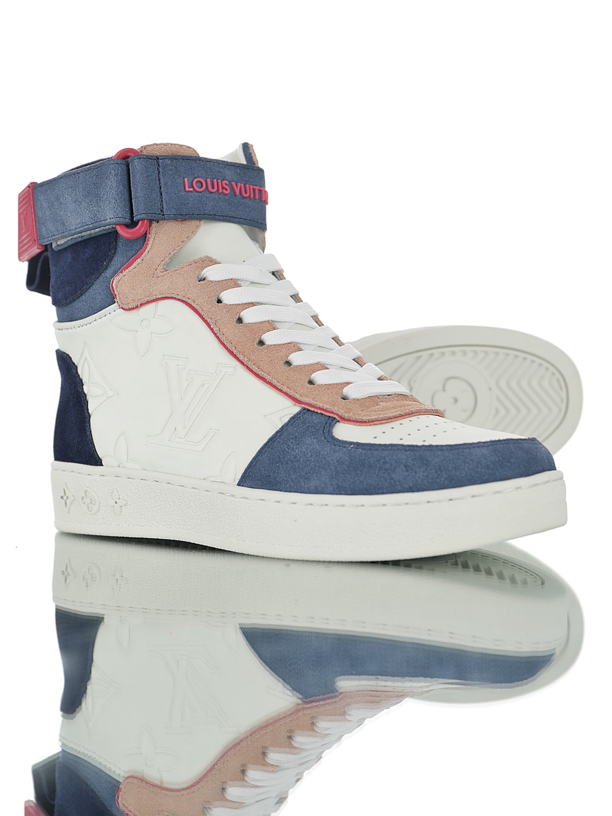 Louis Vuitton Monogram Strap High-Top Sneakers