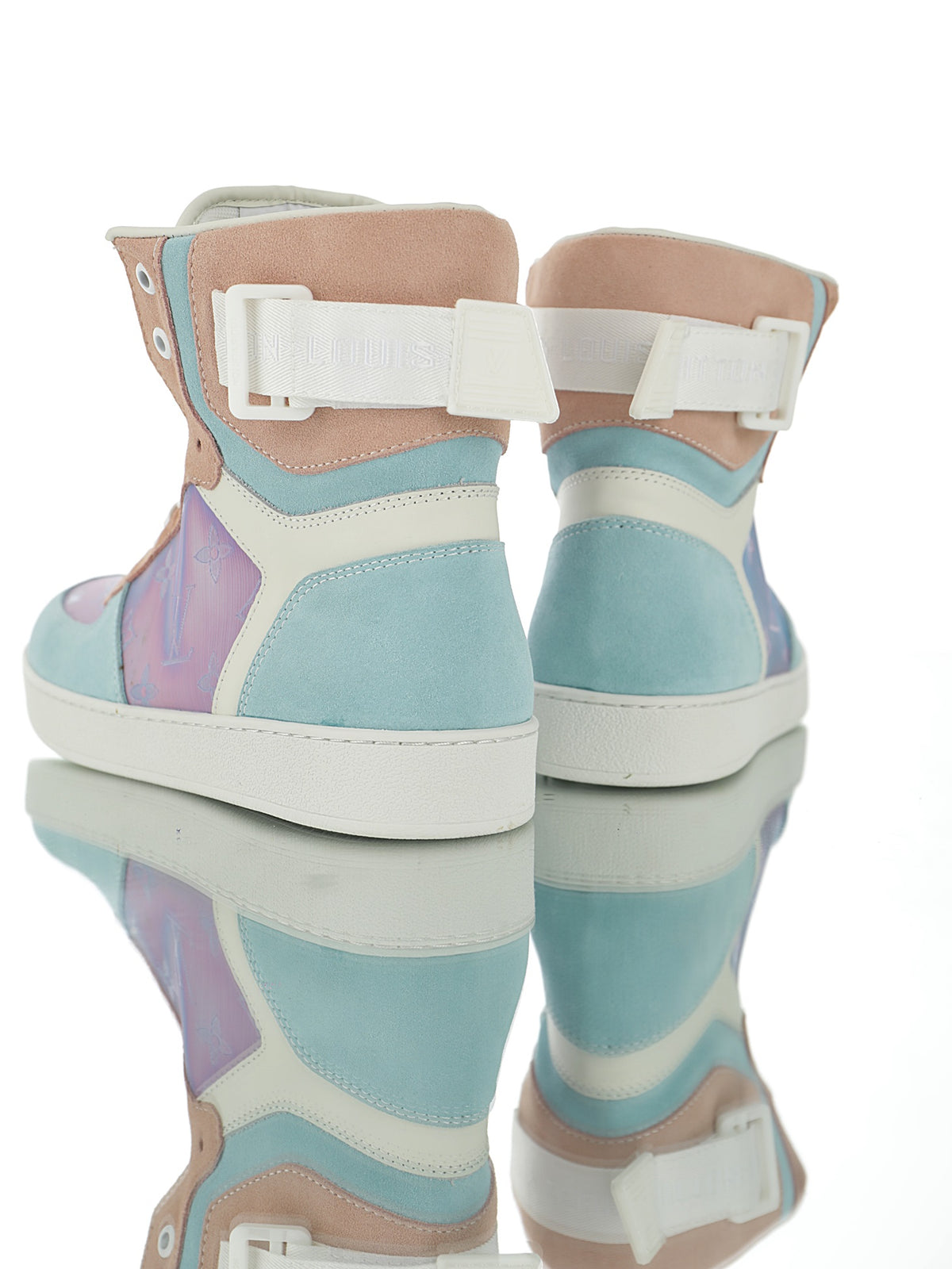 Louis Vuitton Monogram Strap High-Top Sneakers