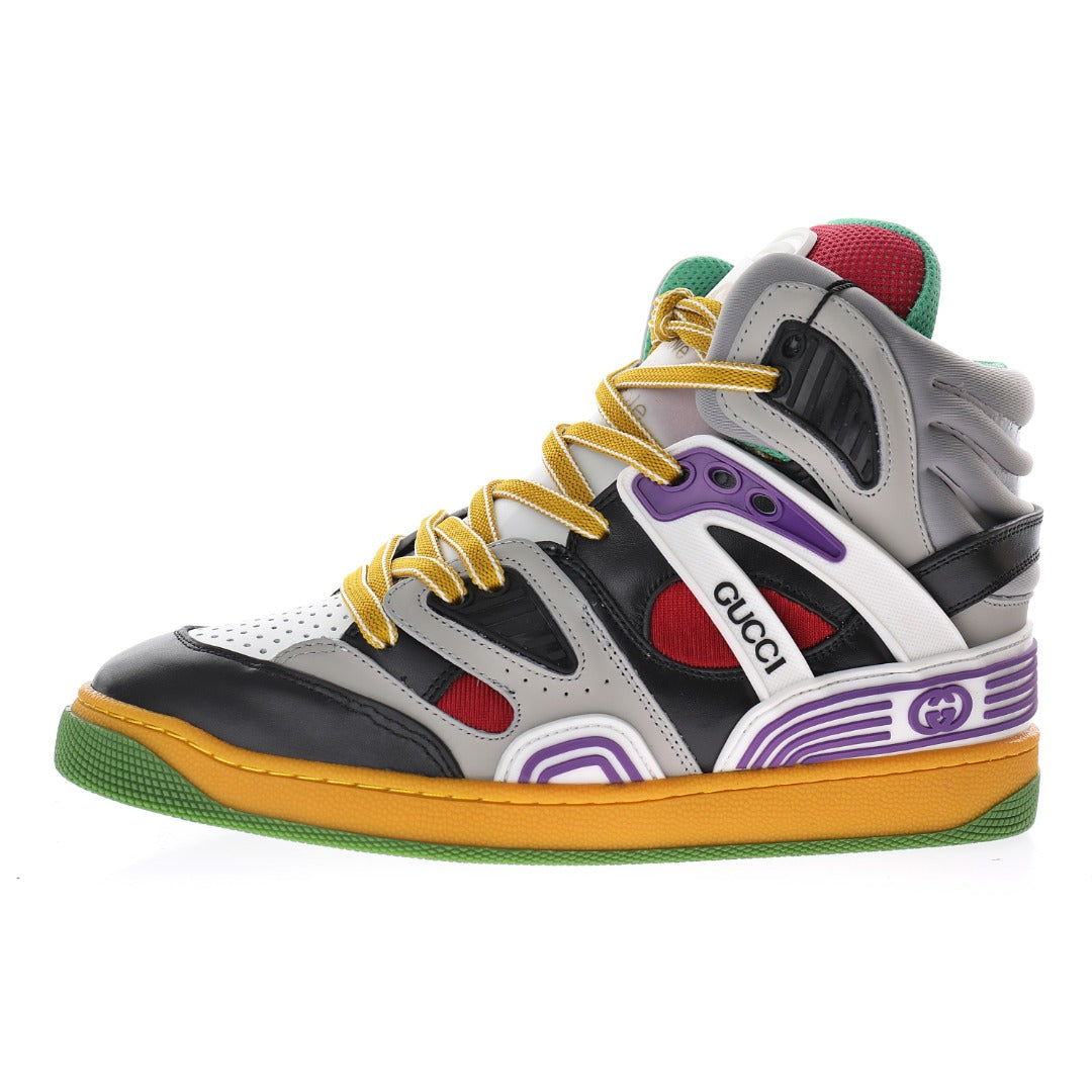 Gucci Colourblock High-Top Sneakers