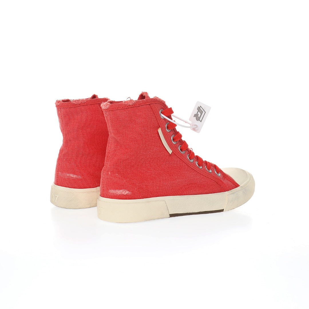 Balenciaga Distressed High-Top Sneakers