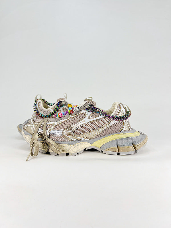 3XL Distressed Sneakers with Charms