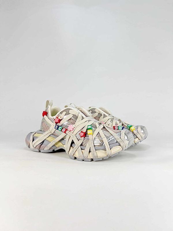 3XL Caged Lace Sneakers with Beads