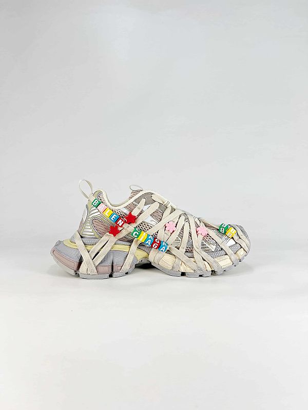 3XL Caged Lace Sneakers with Beads