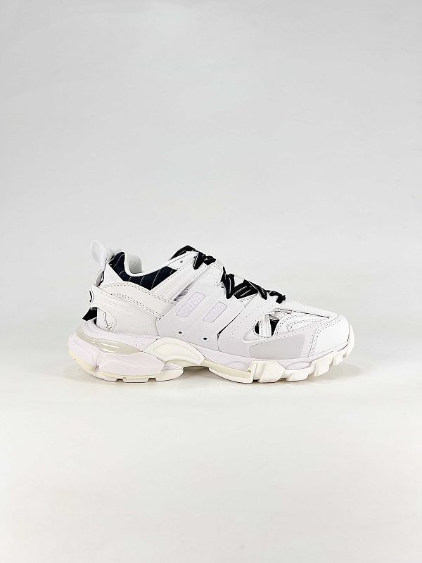 Balenciaga Black Lace Panel Runner Sneakers