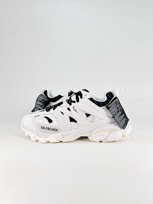Balenciaga Black Lace Panel Runner Sneakers