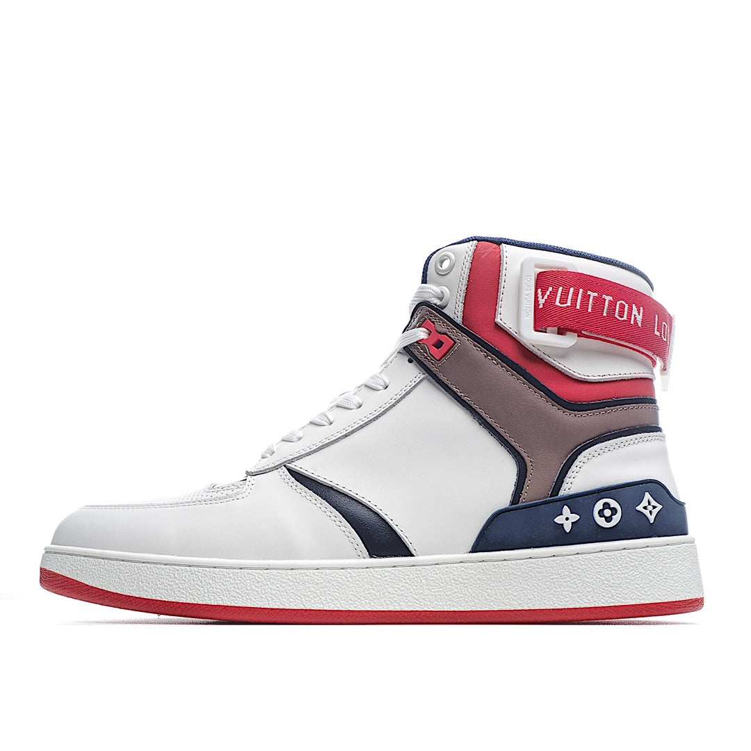 Louis Vuitton Ankle-Strap High-Top Sneakers