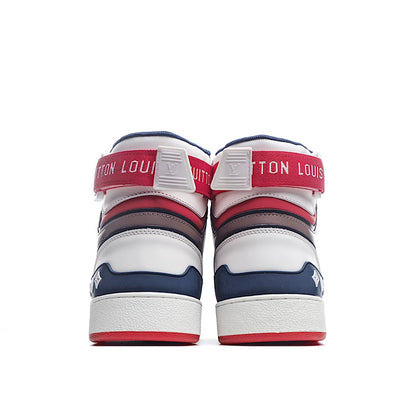 Louis Vuitton Ankle-Strap High-Top Sneakers