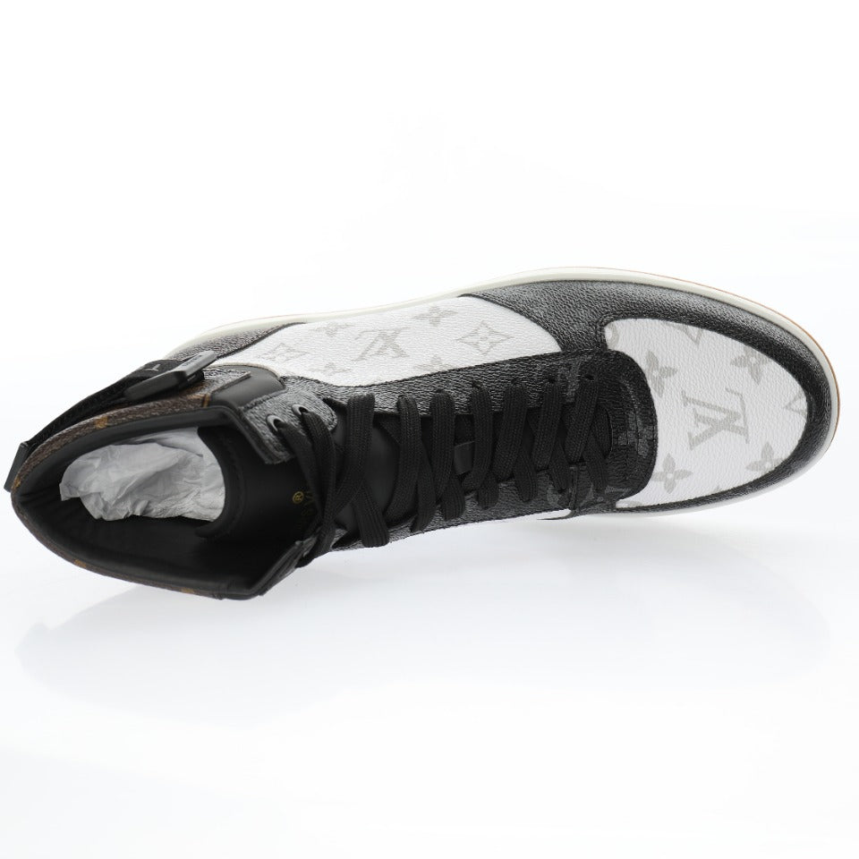 Louis Vuitton Monogram Strap High-Top Sneakers