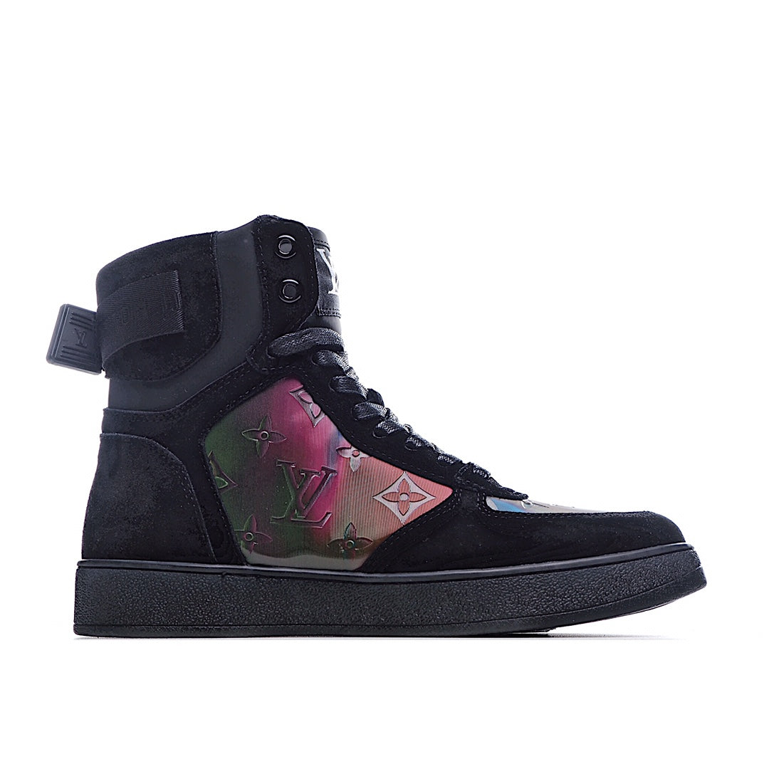 Louis Vuitton Monogram Strap High-Top Sneakers