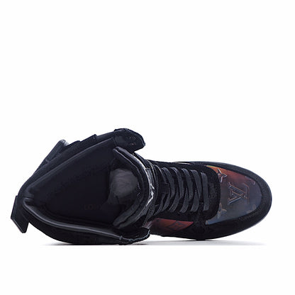Louis Vuitton Monogram Strap High-Top Sneakers