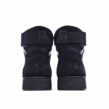 Louis Vuitton Monogram Strap High-Top Sneakers