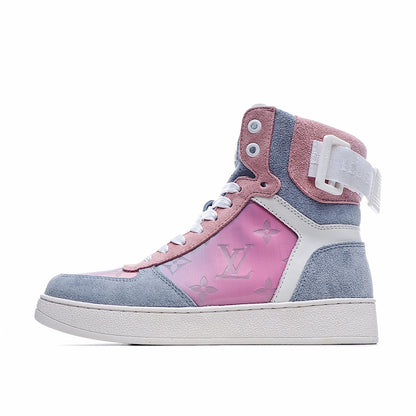 Louis Vuitton Monogram Strap High-Top Sneakers