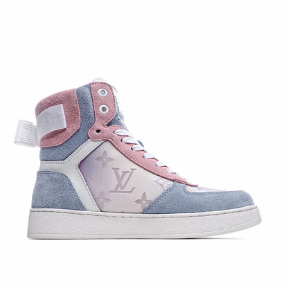 Louis Vuitton Monogram Strap High-Top Sneakers