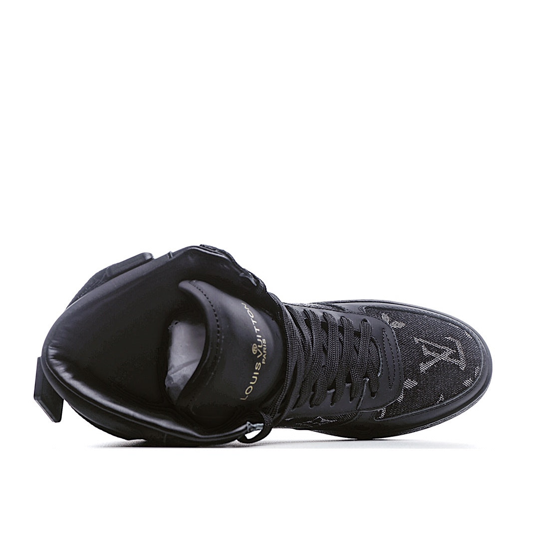 Louis Vuitton Monogram Strap High-Top Sneakers
