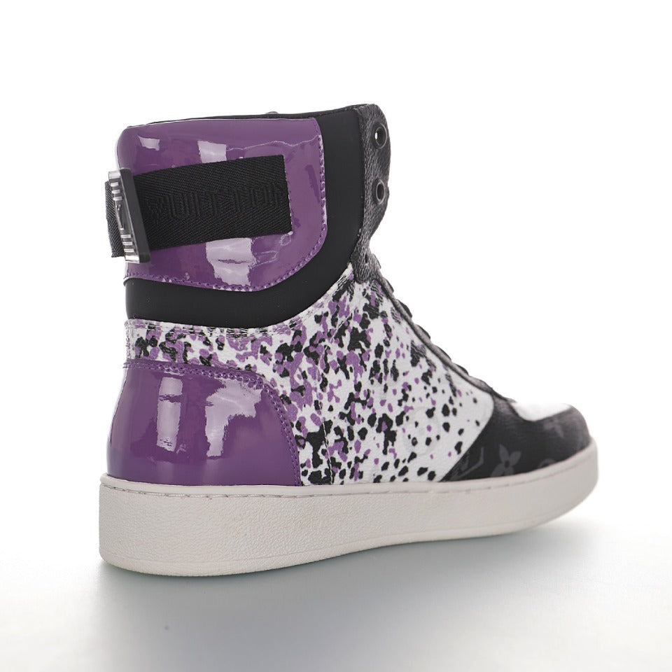 Louis Vuitton Printed Strap High-Top Sneakers
