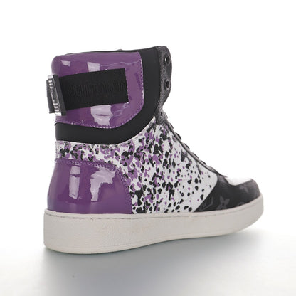 Louis Vuitton Printed Strap High-Top Sneakers