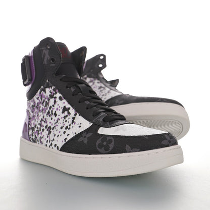 Louis Vuitton Printed Strap High-Top Sneakers