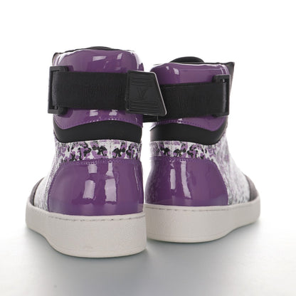 Louis Vuitton Printed Strap High-Top Sneakers