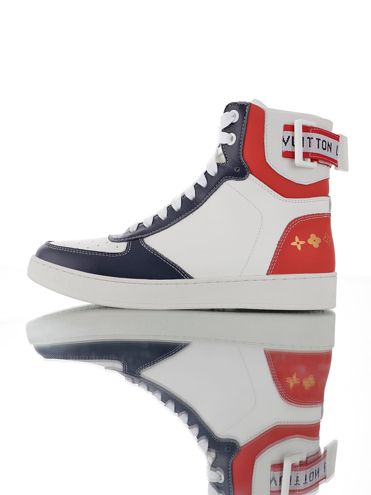 Louis Vuitton Color-Block High-Top Sneakers