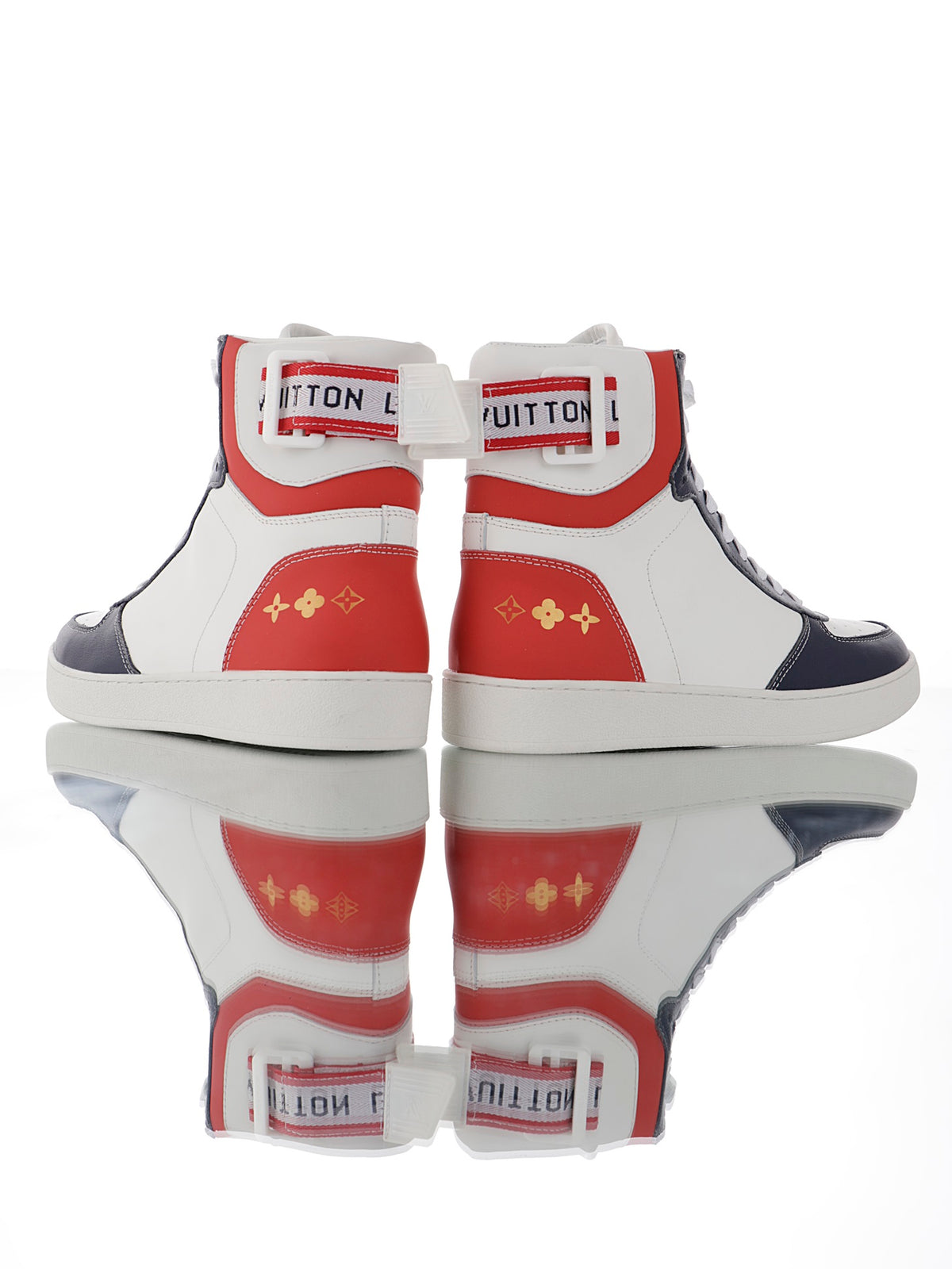 Louis Vuitton Color-Block High-Top Sneakers