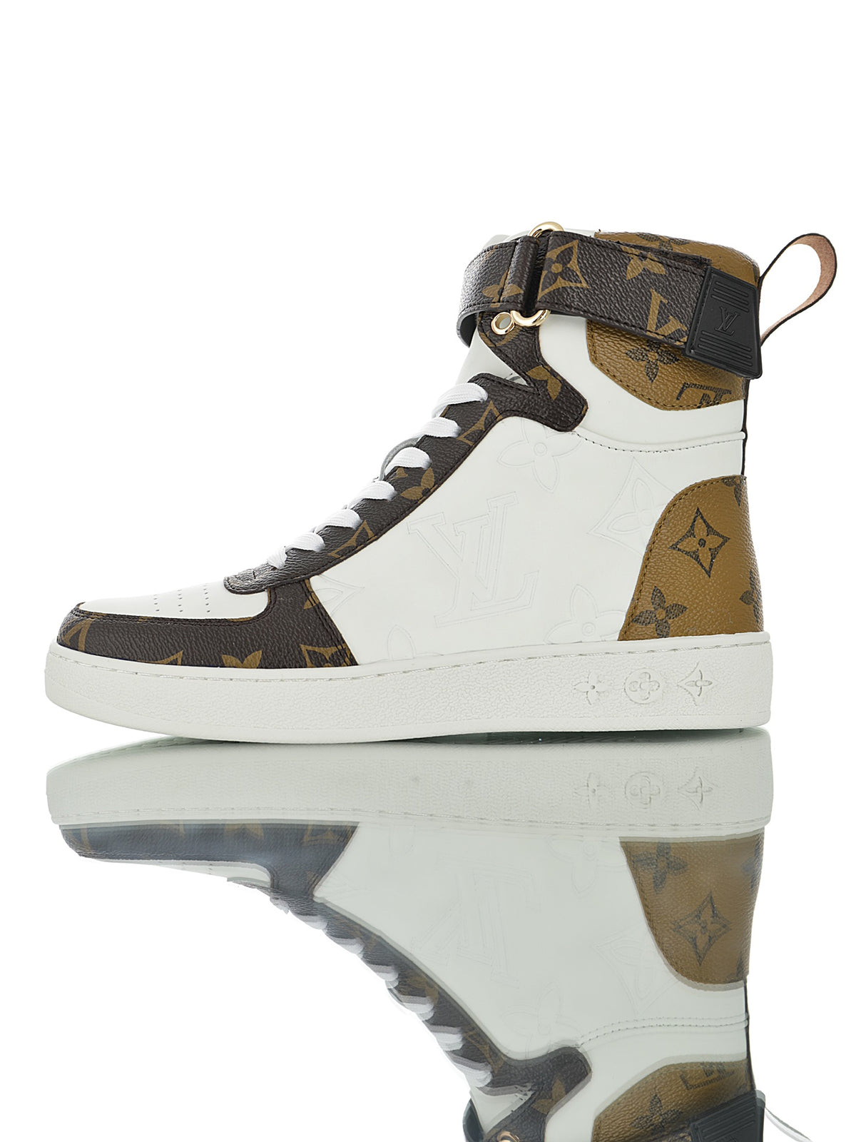 Louis Vuitton Monogram Strap High-Top Sneakers