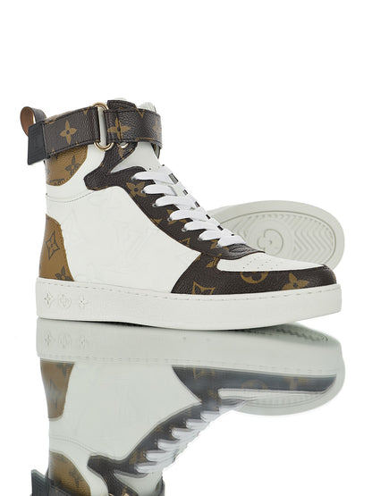 Louis Vuitton Monogram Strap High-Top Sneakers
