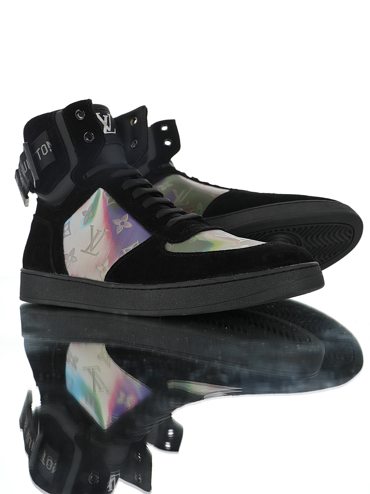 Louis Vuitton Monogram Strap High-Top Sneakers