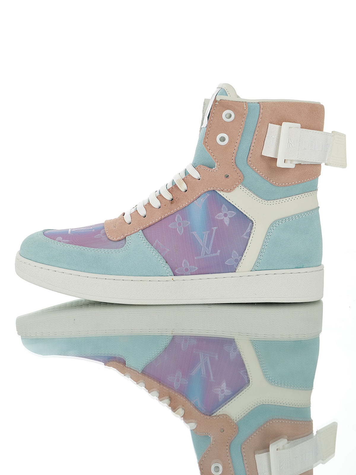 Louis Vuitton Monogram Strap High-Top Sneakers