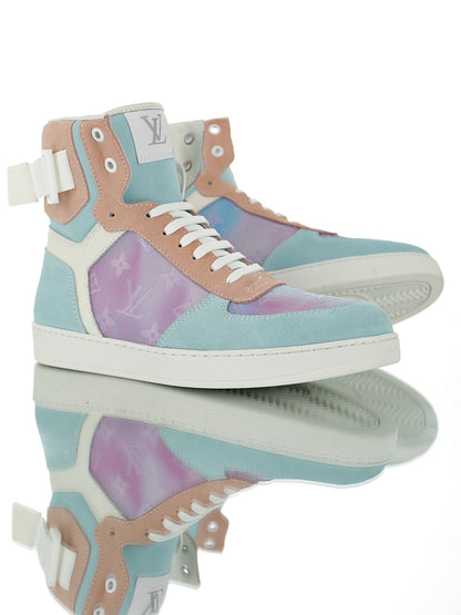 Louis Vuitton Monogram Strap High-Top Sneakers