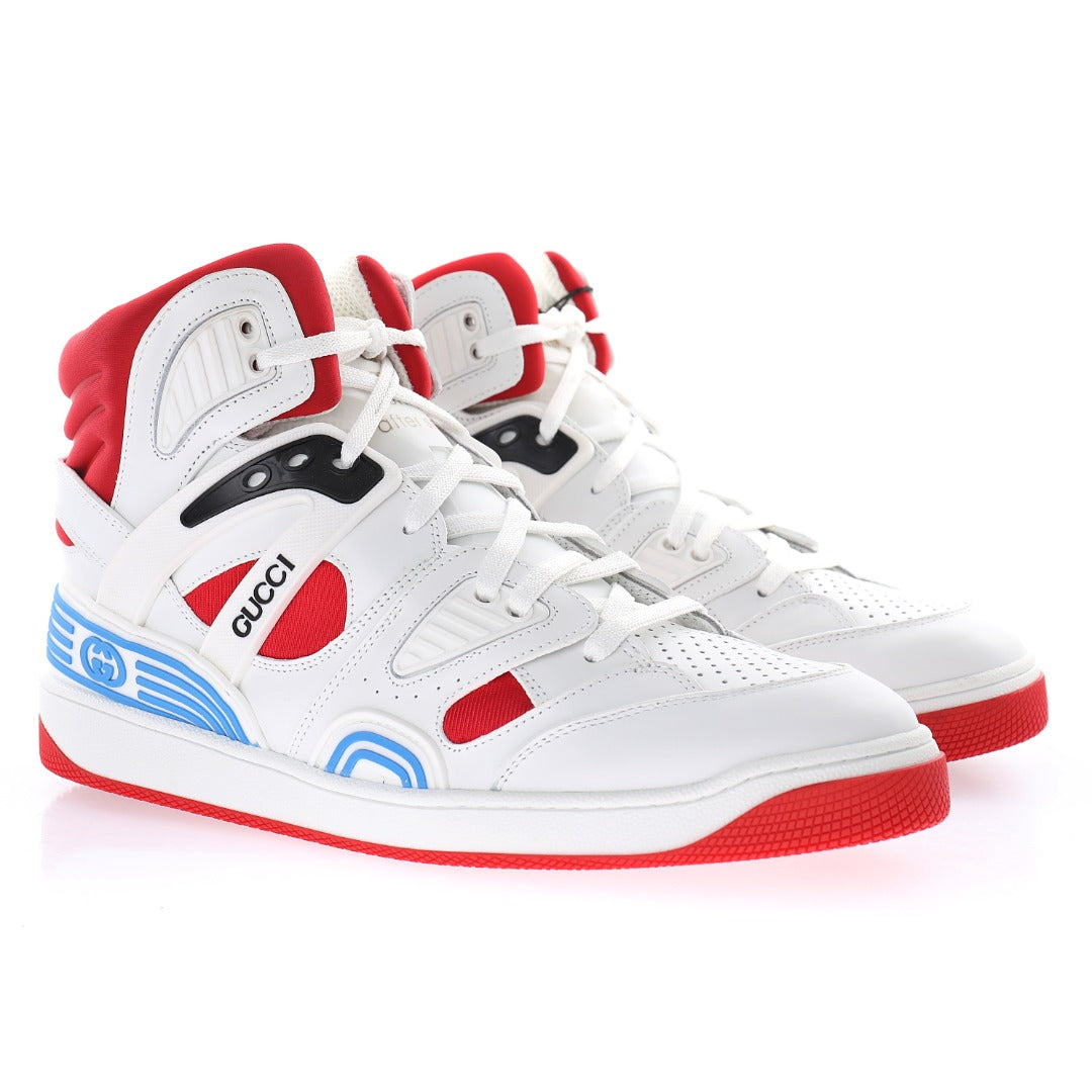 Gucci Panelled High-Top Sneakers