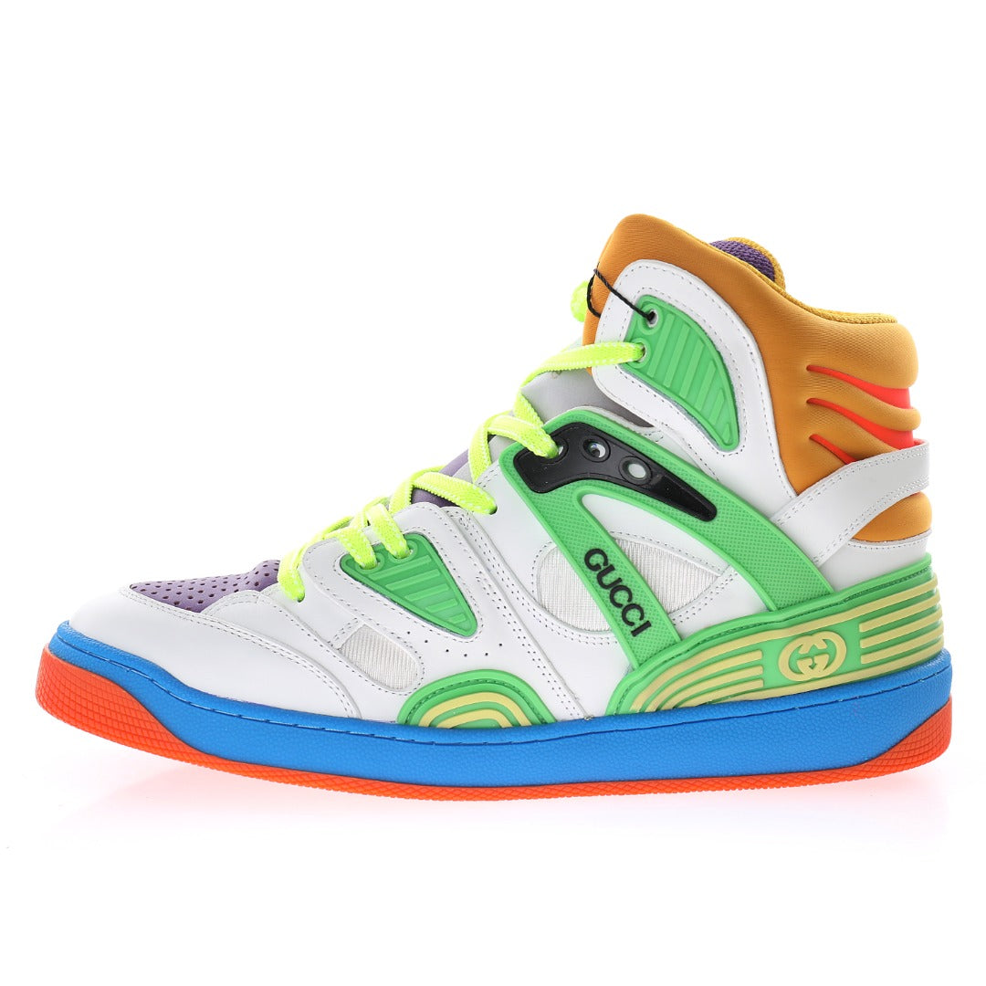 Gucci Colourblock High-Top Sneakers