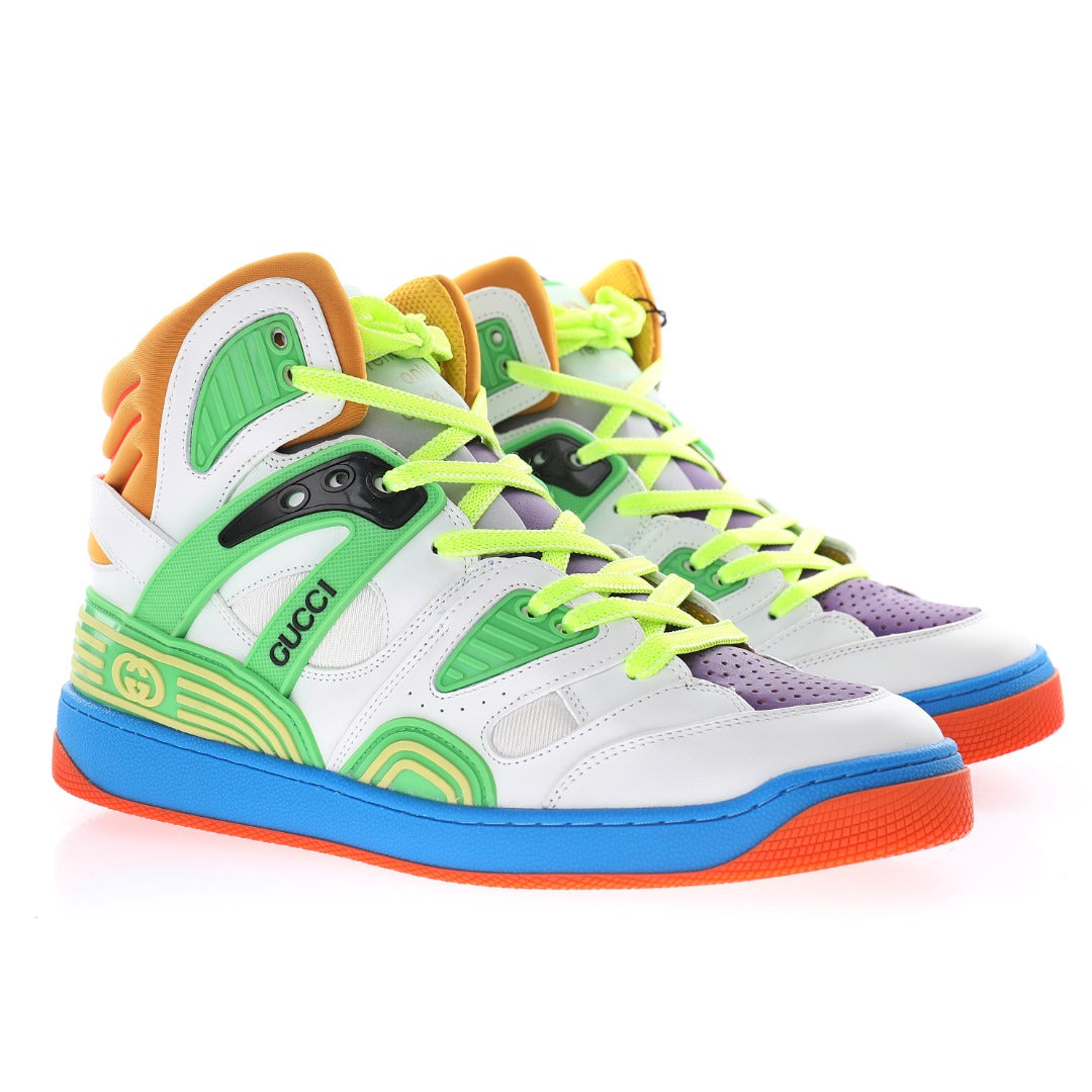 Gucci Colourblock High-Top Sneakers