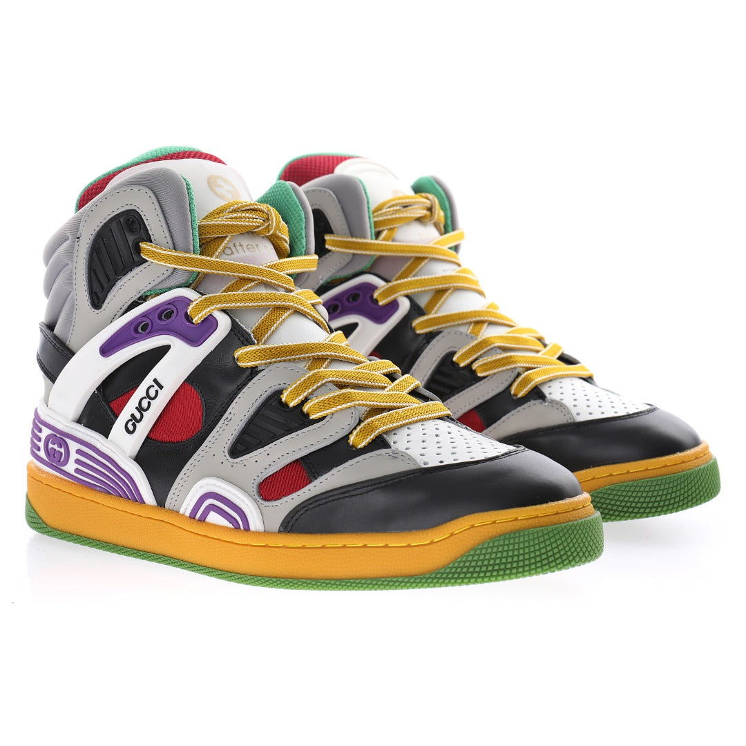Gucci Colourblock High-Top Sneakers