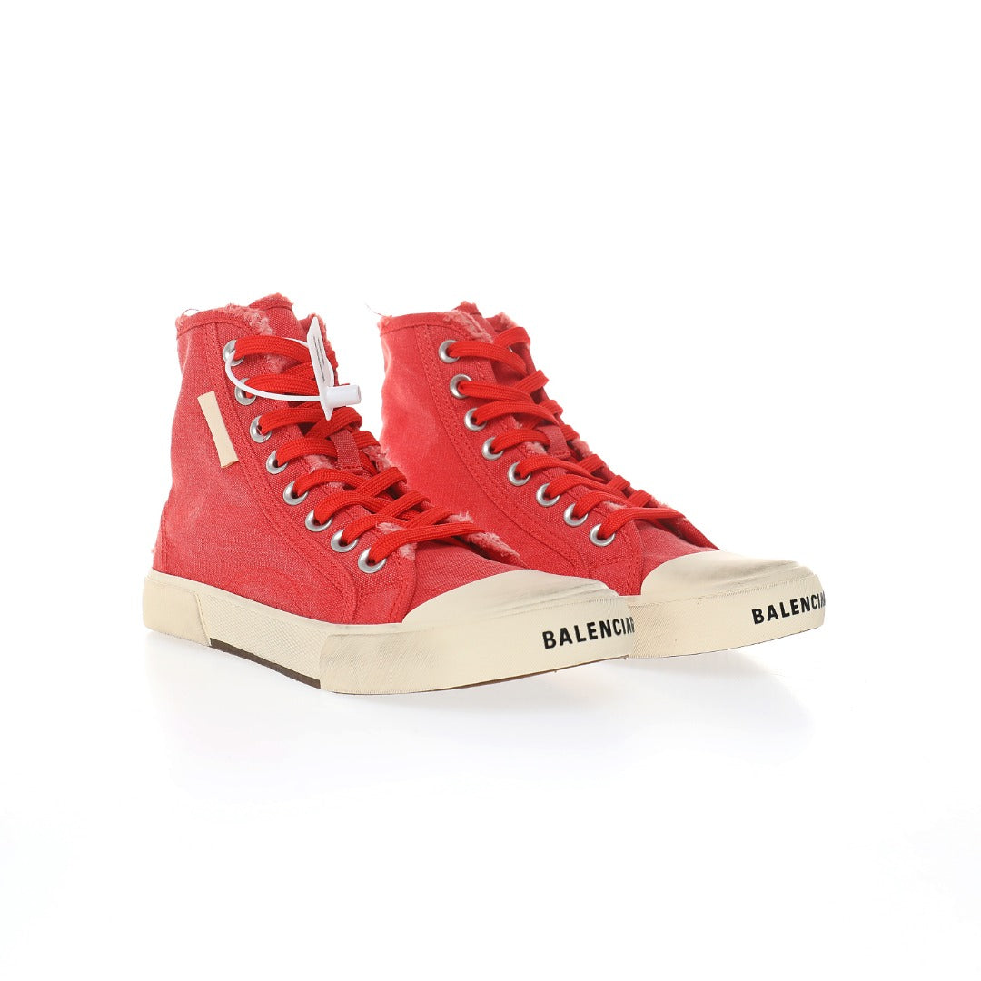 Balenciaga Distressed High-Top Sneakers